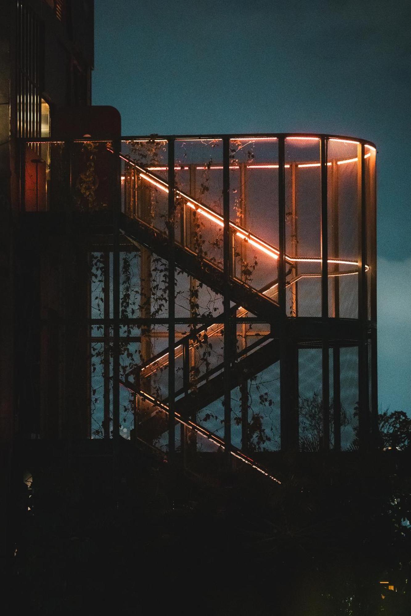 The Click Clack Hotel Medellín Dış mekan fotoğraf The staircase at the top of the observation tower
